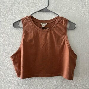 Open Edit Crop Tank Top Rust